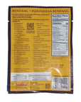Bamboe rendang, zakje 35 gr