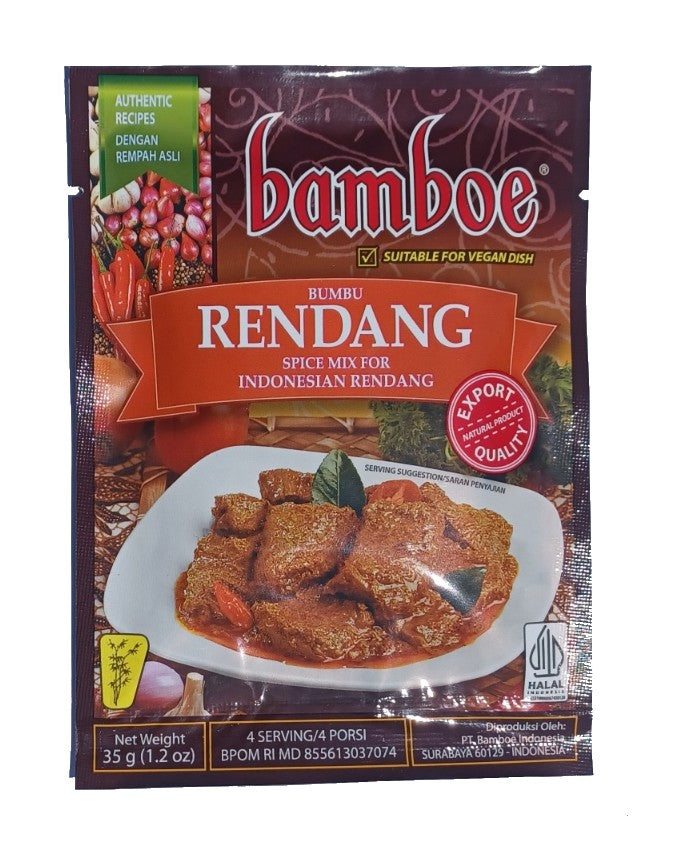 Bamboe rendang, zakje 35 gr