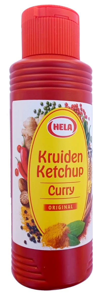 Hela kruiden ketchup curry, plastic fles 300 ML