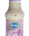 Remia knoflooksaus, glazen flesje, 250 ml