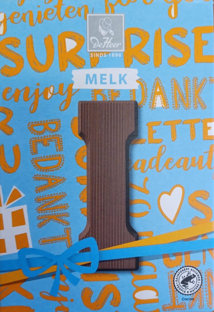 Chocoladeletter melk i, 65 gr