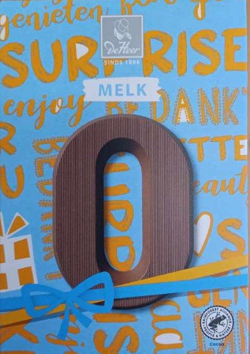 Chocoladeletter melk O, 65 gr