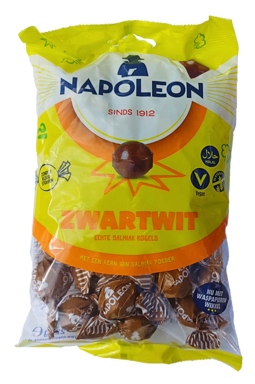 Napoleon zwartwit kogels, 150 gr.