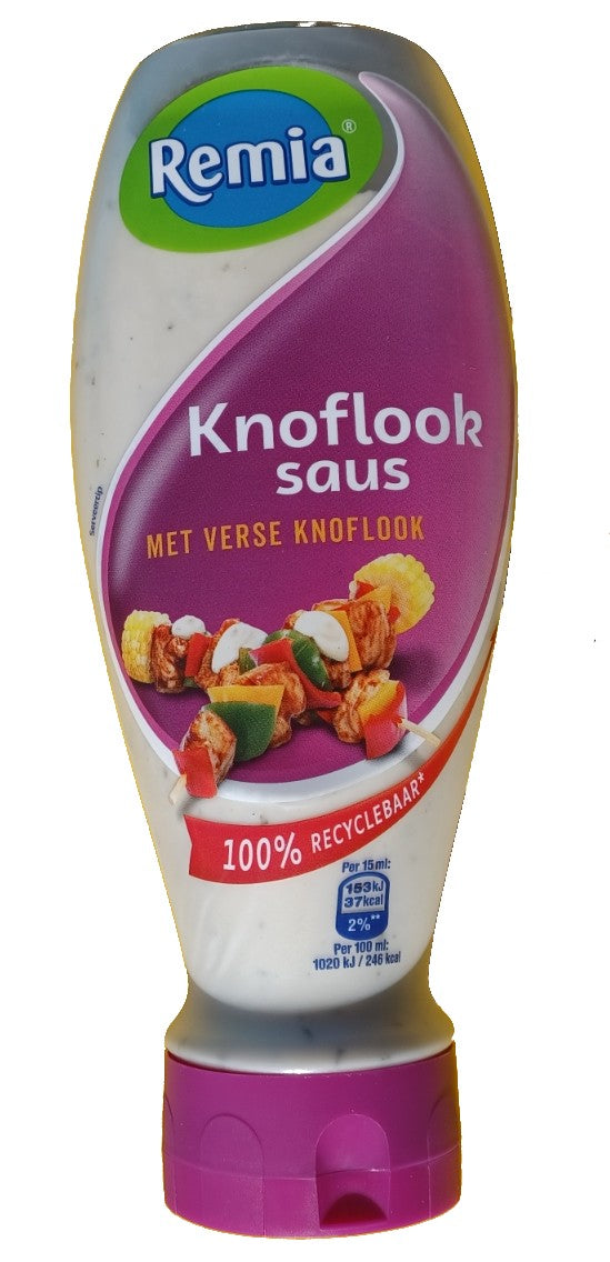 Remia knoflooksaus, knijpfles 500 ml