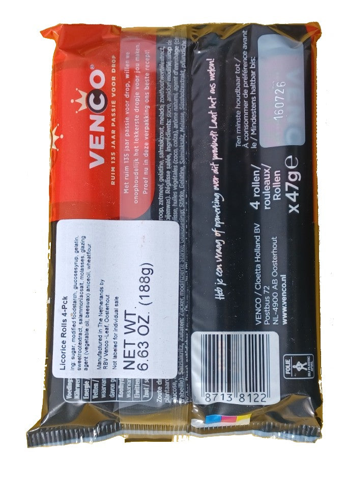 Venco topdrop, pakje van 4 rollen