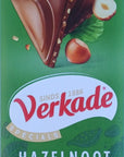 Verkade chocoladereep melk/hazelnoot, 111 gr.