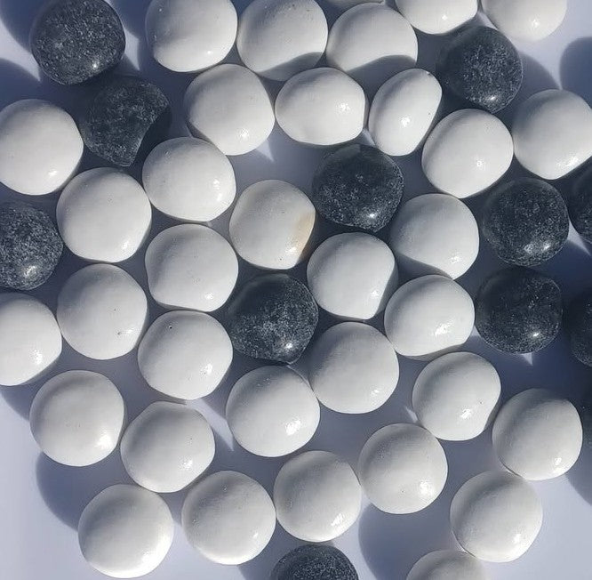 Venco zwart witjes, schep drop 250 gr